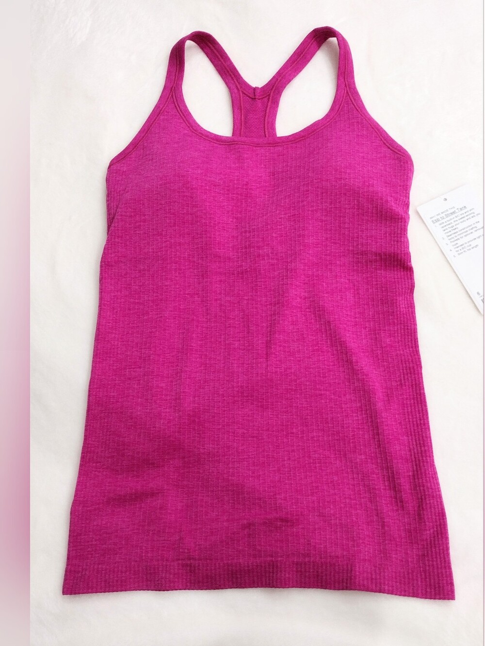 lululemon athletica Ribbed Racerback Tank in Bright Magenta